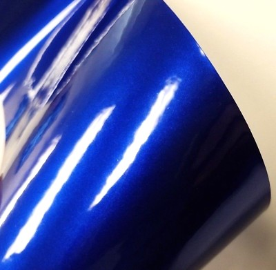 #ad Gloss Dark Empire Blue Vinyl Auto Glossy Wrap Film Decal Sticker Sheet Roll $12.00