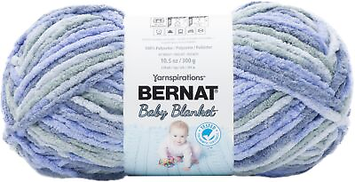 #ad Bernat Baby Blanket Big Ball Yarn Lovely Blue $17.27