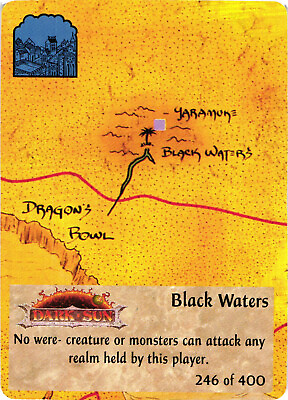 #ad Spellfire Dark Sun Black Waters Trading Card $4.39