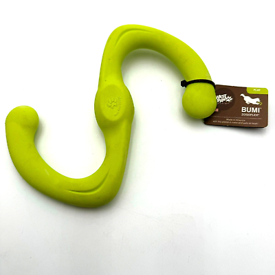 #ad BARK BOX NEW West Paw BUMI Green S Shaped Tug Fetch Toy Floats Tough Durable $25.00