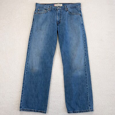 #ad Levi’s Jeans Mens 34x30 Blue Denim 529 Low Rise Straight Leg Vintage 33x30 tag $23.88