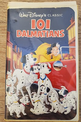 #ad 101 Dalmatians VHS 1263 Walt Disney Classic Black Diamond Used $4.99
