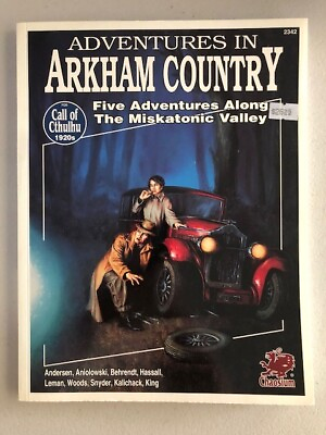 #ad Call of Cthulhu 1920s RPG Adventures in Arkham Country CoC Chaosium Horror $79.99