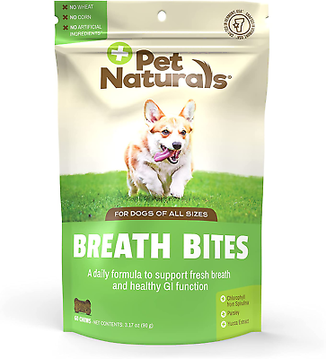 #ad Breath Bites Breath Freshener for Dogs 60 Chews Fresh Breath Healthy GI Supp $13.89