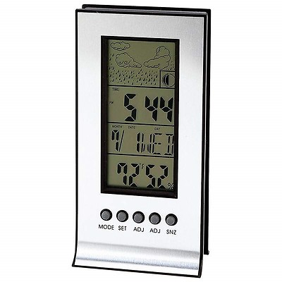 #ad Mitaki Japan® Indoor weather thermometer station wireless digital clock $11.54