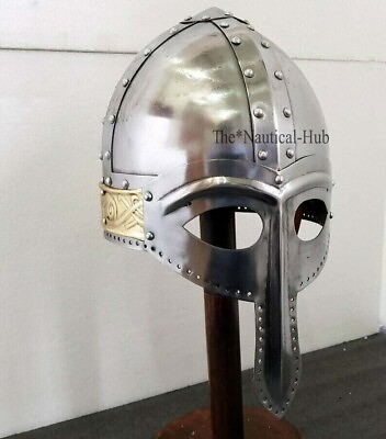 #ad Medieval Viking Nasal Historical Battle Warrior Ready Viking Helmet Halloween $98.00
