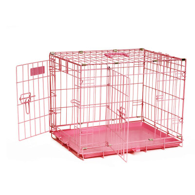 #ad Precision Pet Products ProValu Dog Crate 2000 2 Door Pink 1 Each 24 in By Preci $78.46