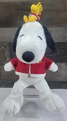 #ad Peanuts Macy#x27;s 24quot; Snoopy and Woodstock Hoodies Logo Plush Large Stuffed Animal $18.31