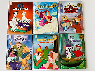 #ad 6 Walt Disney Mouse Works Lot Bulk Hardcover Twin Story Books Classic Series $22.00