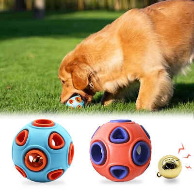 #ad Squeaky Rubber Ball Grid Ball Neoprene Dogs Toy Puppy Dog Game Chew Toy $11.11