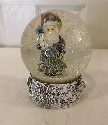 #ad Woodland Santa Christmas Snow Globe $8.99