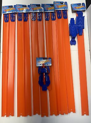 #ad Hot Wheels Track Lot 5 Sets of 24quot; Straight Tracks 1 Loop 1 Launcher New $25.99