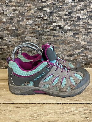 #ad Merrell Chameleon Hiking Shoes MY52379 Lace Up Low Waterproof Girls 5 W $29.99