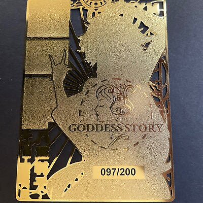 #ad Goddess Story Gold METAL Card Maiden Party Serial Number # 200 Yae Miko $18.99