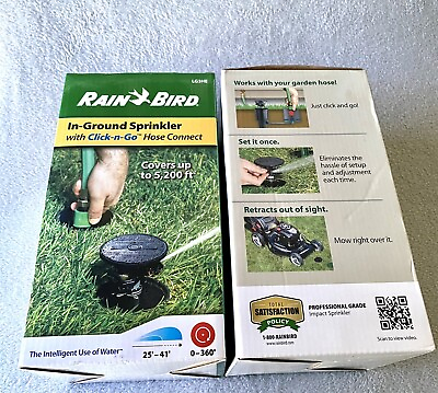#ad SET OF 2 RAIN BIRD IN GROUND SPRINKLERS WITH “CLICK n GO” HOSE CONNECT New $38.99