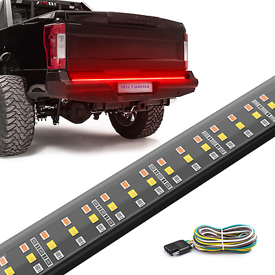 #ad MICTUNING 48quot; Inch Triple Row 360 LED Tailgate Strip Light Bar for Pickup Trucks $26.99