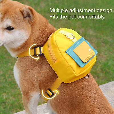 #ad #ad 1 Set Dog School Bag Large Capacity Store Pet Dog Outdoor Travel Bag $13.88