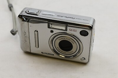 #ad Fujifilm Finepix A500 Silver 5.1 Mega Pixel AutoFocus Digital Camera w 128mb SD $64.99
