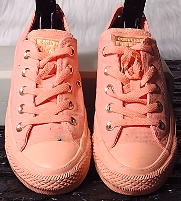 #ad Converse All Star Shoes Sneakers Women#x27;s US Size 6 Pink Lace up Rubber sole $20.00