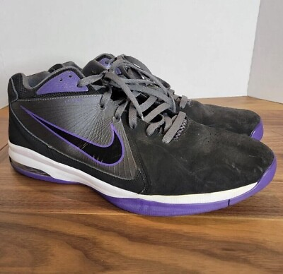 #ad Nike Air Max Flight 2011 Black Gray Purple Men’s Size 14 Flywire 441948 008 EUC $35.95