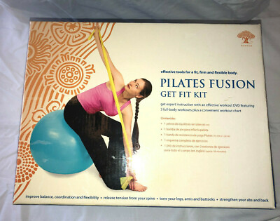#ad NEW PILATES Ball Balance Trainer Exercise Fitness Strength Gym Workout Pump DVD $27.99