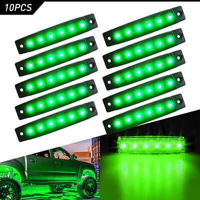 #ad 10Pcs LED Side Markers Light lamp Cars Trucks Lorries Motos Buses Trailers Boats $11.99