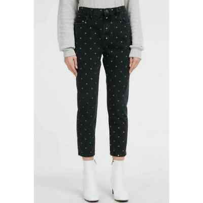 #ad Current Elliott The Vintage Cropped Slim Black and White Polka Dot NWT Size 31 $125.00