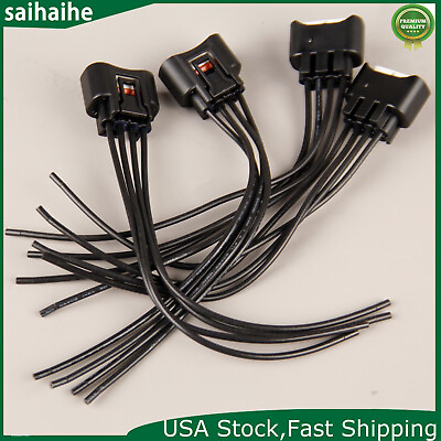 #ad 4x Ignition Coil Wire Harness Connector Pigtail For Toyota Lexus 2AZFE 1ZZFE $2.98