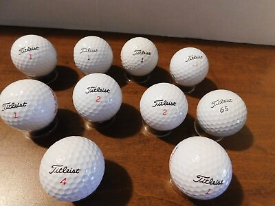 #ad 10 Titleist Golf Balls with Advertising of Golf Courses People amp; More NEW BALLS $20.25