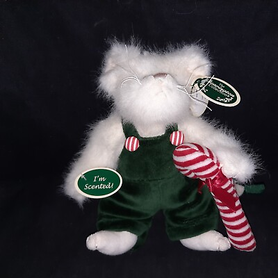 #ad Bearington Christmas Bear Jolly White Mouse 173080 New With Tags 10 Inch $31.19