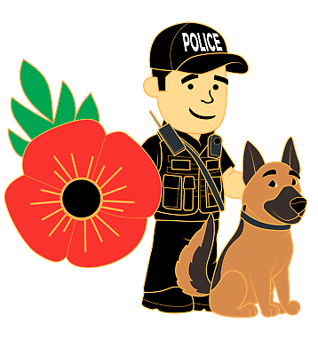 #ad Occupational Poppy Badges Police RNLI Dogs K9 Railway Ambulance Highways GBP 5.99