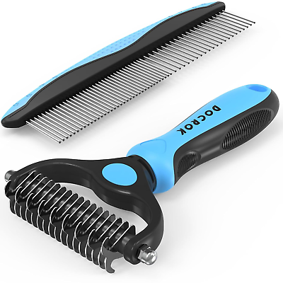 #ad #ad Pet Grooming Brush and Metal Comb Combo Cat and Dog Shedding Tool $31.94