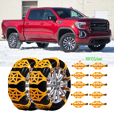 #ad 10X Car Snow Wheel Tire Chains Tyre Anti Skid Emergency For GMC Sierra Yukon XL $57.12