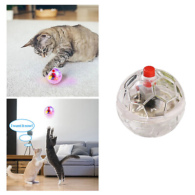 #ad 1PC LED Motion Activated Cat Ball Glowing Ball Activated Cat Ball With LED $3.20