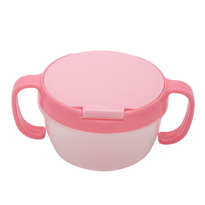 #ad Dual Handle Spill Proof Food Bowl Snack Container For Children Baby $7.27