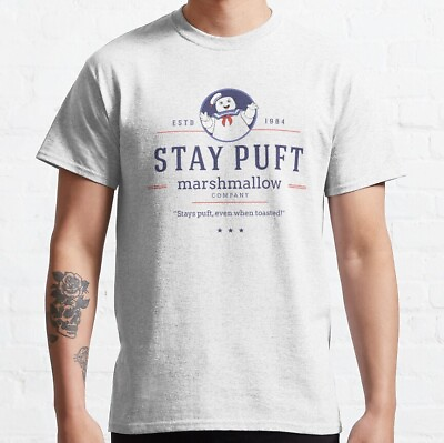 #ad Stay Puft Marshmallow Company modern vintage logo Classic T Shirt $6.99