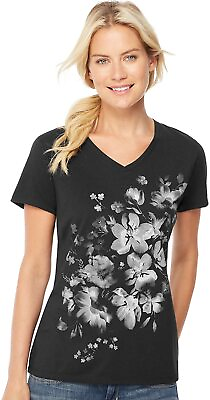 #ad Hanes Women’s Short Sleeve Graphic V neck Tee multiple graphics available $38.33