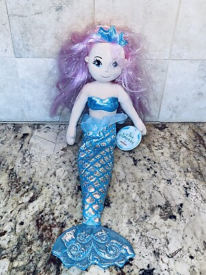 #ad Aurora Sea Sparkles 18quot; Crystal Mermaid Plush Doll Super Soft Brand New Doll Toy $12.99