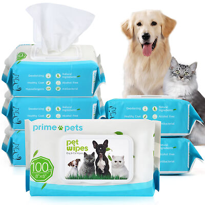 #ad 600pcs Pet Wipes for Dog Puppy Cat Bath Clean Grooming Deodorizing Moisturizing $28.99