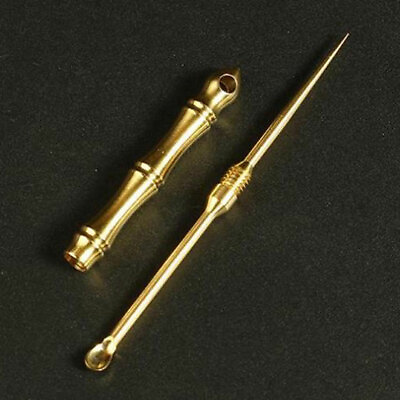 #ad 1Pc EDC Stainless Steel Toothpick Ear Spoon Portable Camping Survival C $1.77