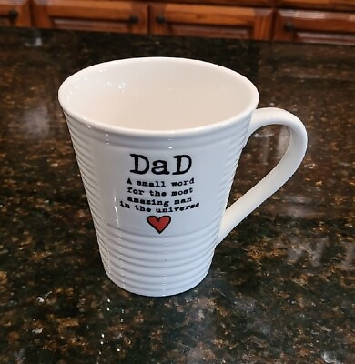#ad WS DESIGNS Ceramic DAD A SMALL WORD FOR THE MOST AMAZING MAN 14 oz Coffee Mug. $13.95