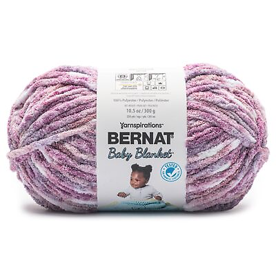 #ad Bernat Baby Blanket Big Ball Yarn Lavender Fields $17.27
