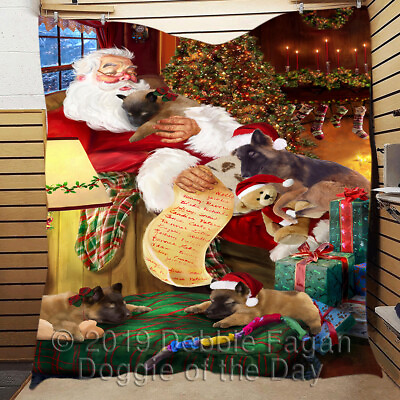 #ad #ad Belgian Tervuren Dog Bedding Coverlet Pets Comforter Polyester Christmas Quilt $142.99