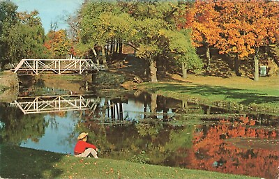 #ad Postcard Autumn River New Jersey $4.75
