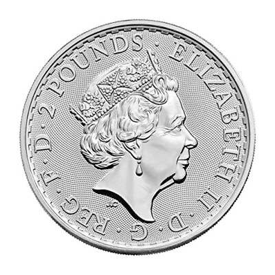 #ad 2023 1 oz British Silver Britannia Coin Brilliant Queen Elizabeth II on $62.88