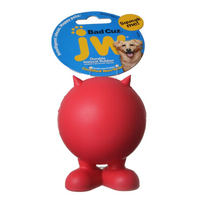 #ad JW Pet Bad Cuz Rubber Squeaker Dog Toy Medium 4quot; Tall $15.16