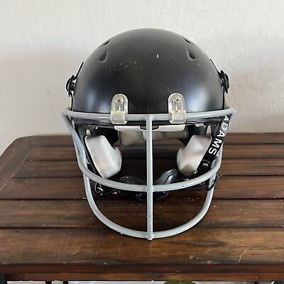 #ad Schutt Recruit DNA Football Helmet Youth Medium Black w Grey Facemask $40.00