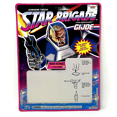 #ad Hasbro G.I. Joe Armor Tech Star Brigade File Card Back Rock #x27;N Roll Vintage 1993 $19.99