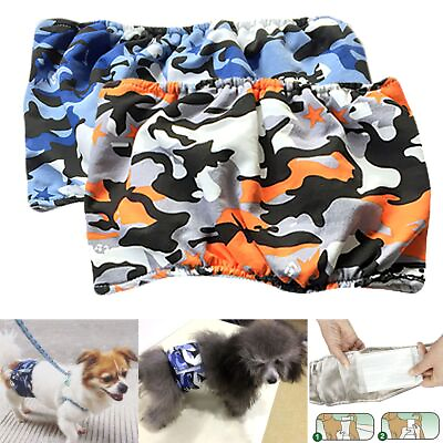 #ad Male Dog Belly Band Wraps Washable Pet Diaper Ultra Soft For Male Dog S M L XL $7.90