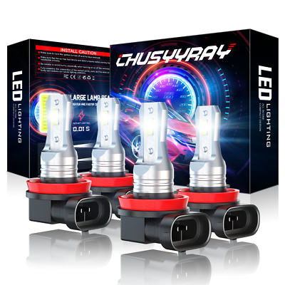 #ad For Chevy Malibu 2004 2012 4PC LED Headlight Bulbs Highamp;Low Beam Combo Kit 6000K $19.99